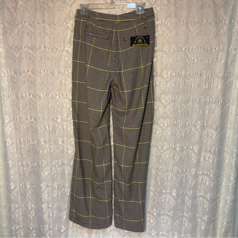 Scotch And Soda plaid Wide-Leg High-Rise Checked Pants Size S - Picture 5 of 16